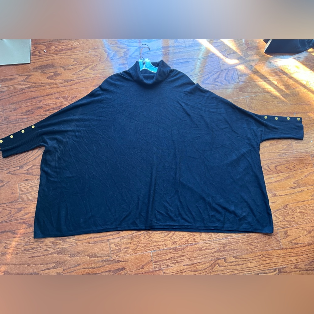 Joseph Black Ribbed Turtleneck Sweater